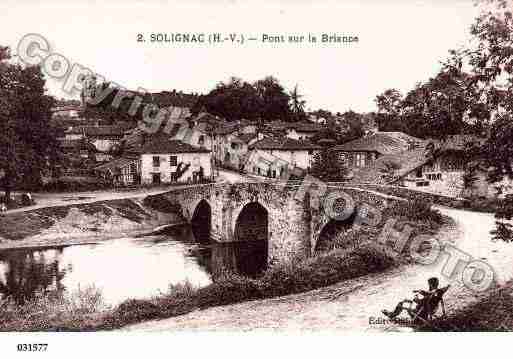 Ville de SOLIGNAC, carte postale ancienne