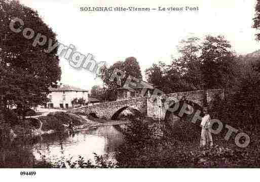 Ville de SOLIGNAC, carte postale ancienne