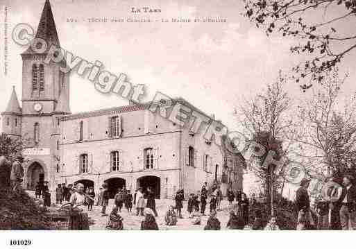 Ville de TECOU, carte postale ancienne