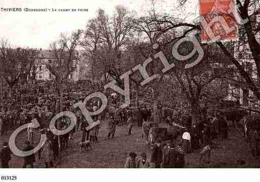 Ville de THIVIERS, carte postale ancienne