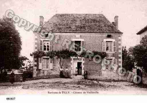 Ville de TILLY, carte postale ancienne