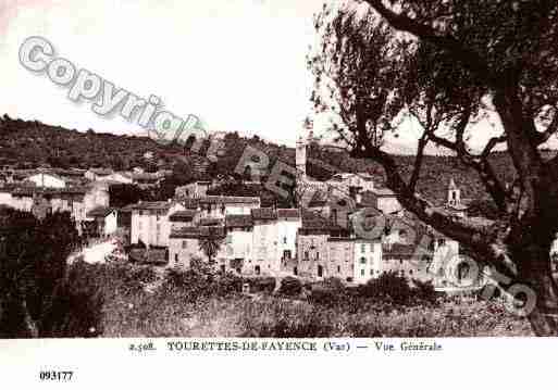Ville de TOURRETTES, carte postale ancienne Ville de TOURRETTES, carte postale ancienne
