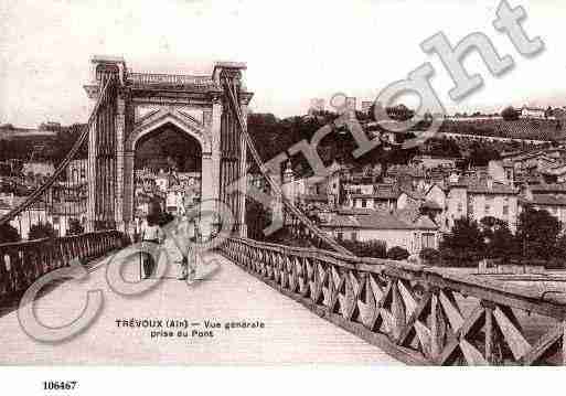 Ville de TREVOUX, carte postale ancienne