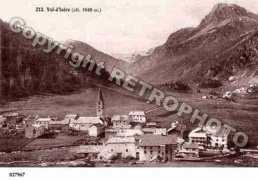 Ville de VALD'ISERE, carte postale ancienne