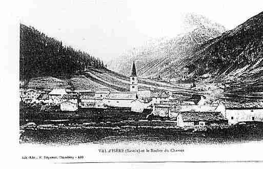 Ville de VALD'ISERE, carte postale ancienne