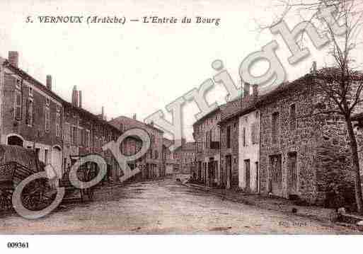 Ville de VERNOUXENVIVARAIS, carte postale ancienne