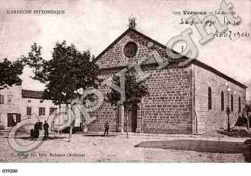 Ville de VERNOUXENVIVARAIS, carte postale ancienne