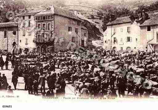 Ville de VILLEFORT, carte postale ancienne