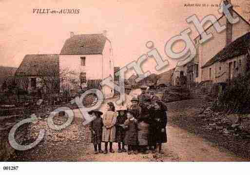 Ville de VILLYENAUXOIS, carte postale ancienne