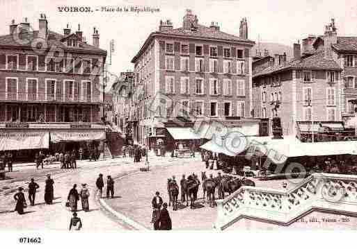 Ville de VOIRON, carte postale ancienne