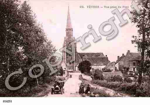 Ville de YEVRES, carte postale ancienne