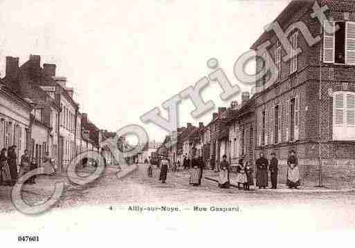 Ville de AILLYSURNOYE, carte postale ancienne