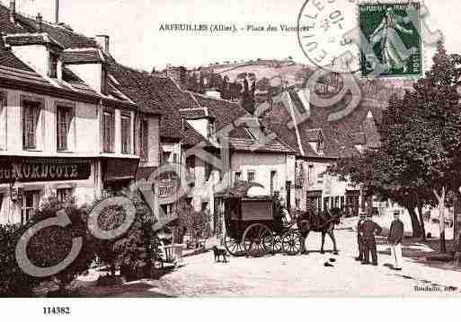 Ville de ARFEUILLES, carte postale ancienne