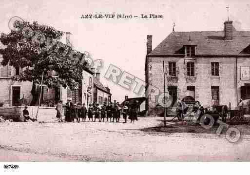 Ville de AZYLEVIF, carte postale ancienne