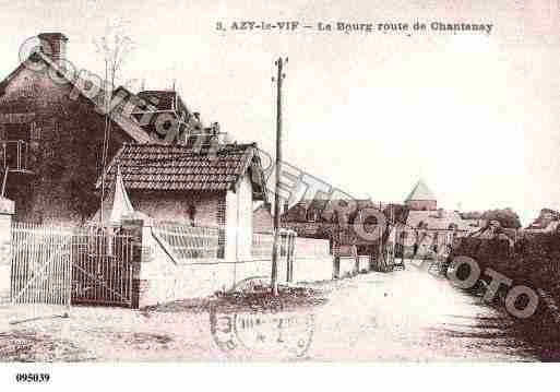 Ville de AZYLEVIF, carte postale ancienne