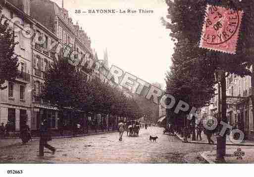Ville de BAYONNE, carte postale ancienne