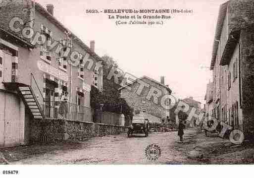 Ville de BELLEVUELAMONTAGNE, carte postale ancienne