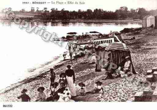 Ville de BENODET, carte postale ancienne