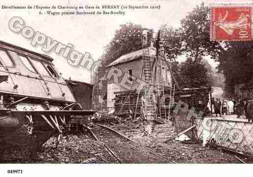 Ville de BERNAY, carte postale ancienne