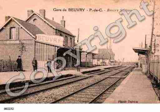 Ville de BEUVRY, carte postale ancienne