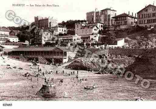 Ville de BIARRITZ, carte postale ancienne