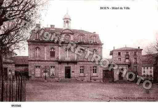 Ville de BOEN, carte postale ancienne