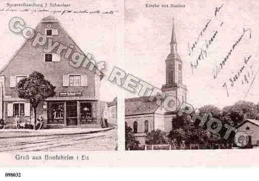 Ville de BOOFZHEIM, carte postale ancienne