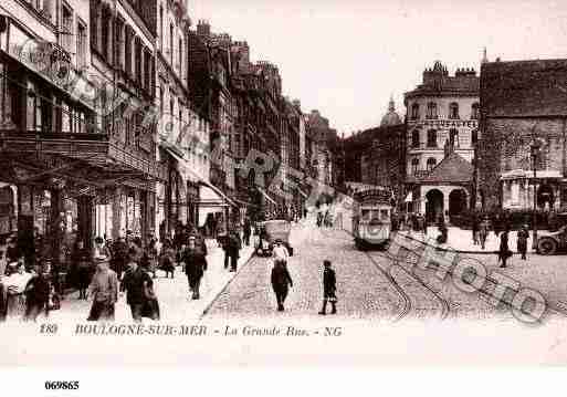 Ville de BOULOGNESURMER, carte postale ancienne