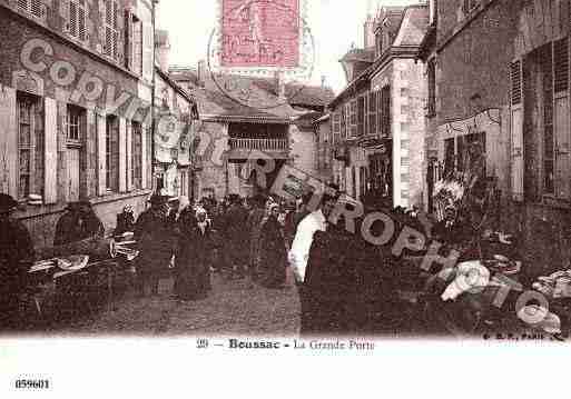 Ville de BOUSSAC, carte postale ancienne