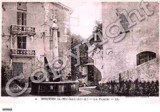 Ville de BOUYON, carte postale ancienne