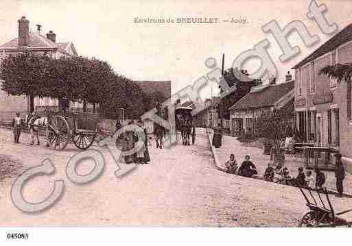 Ville de BREUXJOUY, carte postale ancienne