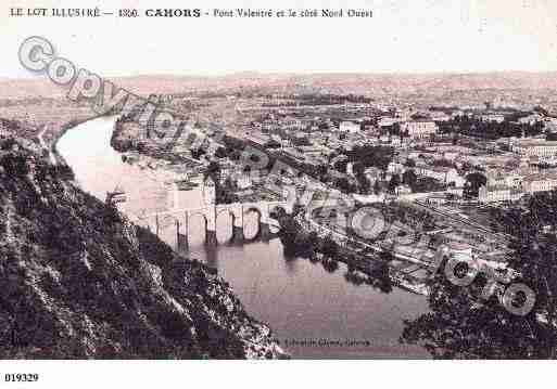 Ville de CAHORS, carte postale ancienne