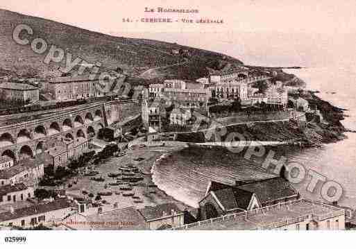 Ville de CERBERE, carte postale ancienne