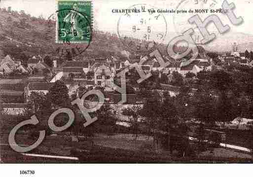 Ville de CHARTEVES, carte postale ancienne