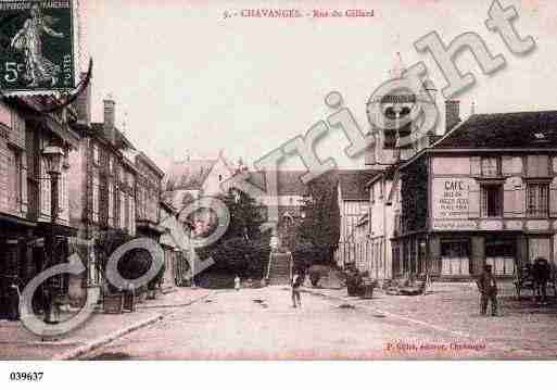 Ville de CHAVANGES, carte postale ancienne