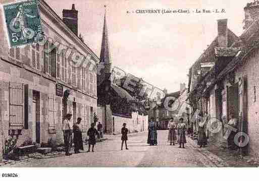 Ville de CHEVERNY, carte postale ancienne