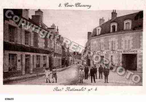 Ville de CHEVERNY, carte postale ancienne