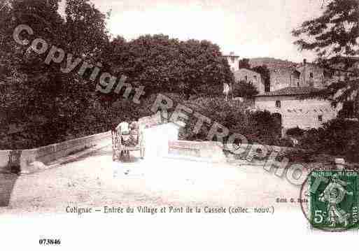 Ville de COTIGNAC, carte postale ancienne