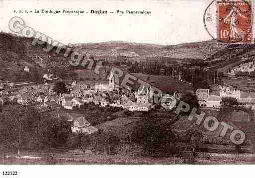 Ville de DAGLAN, carte postale ancienne