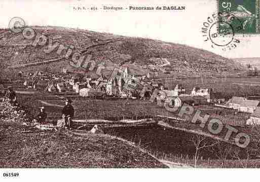 Ville de DAGLAN, carte postale ancienne