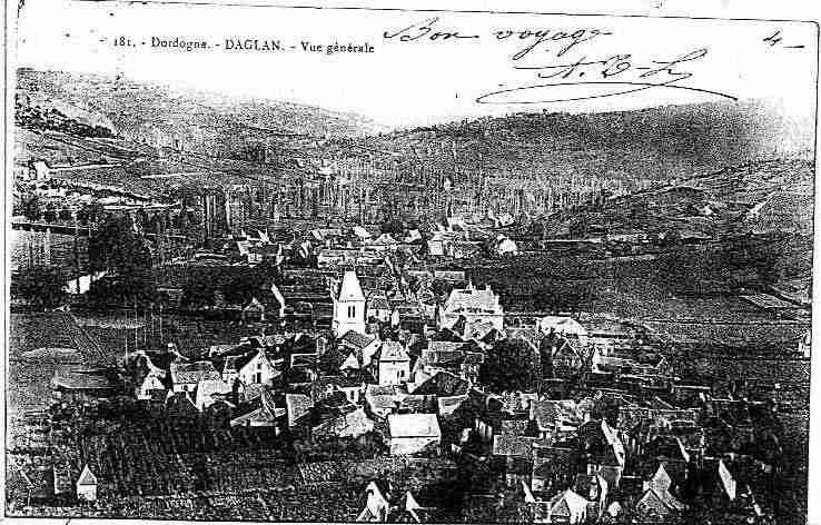 Ville de DAGLAN, carte postale ancienne