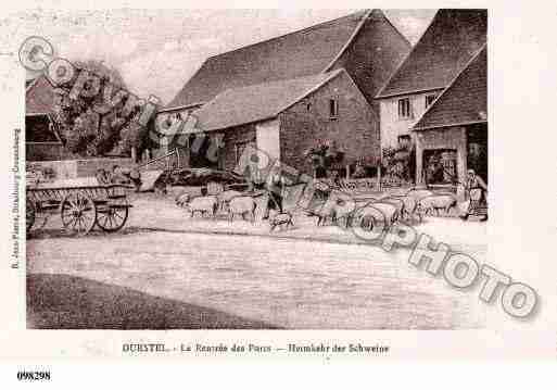 Ville de DURSTEL, carte postale ancienne