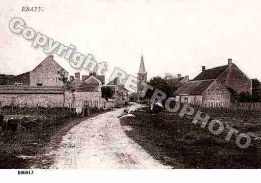 Ville de EBATY, carte postale ancienne