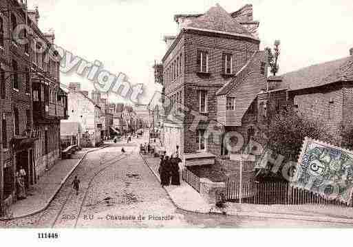 Ville de EU, carte postale ancienne