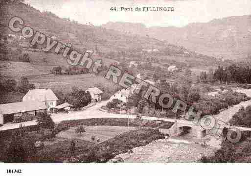 Ville de FILLINGES, carte postale ancienne