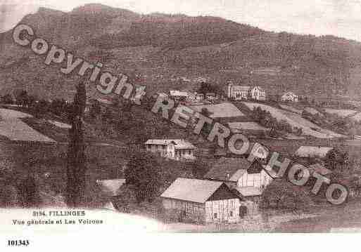 Ville de FILLINGES, carte postale ancienne Ville de FILLINGES, carte postale ancienne