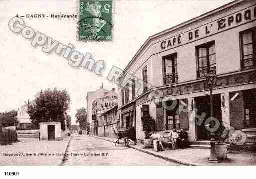 Ville de GAGNY, carte postale ancienne