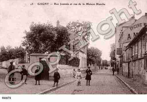 Ville de GAGNY, carte postale ancienne