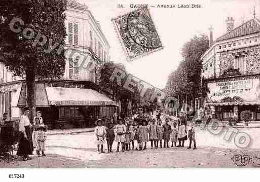 Ville de GAGNY, carte postale ancienne