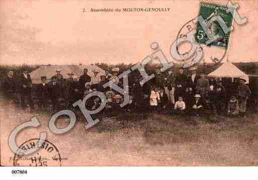 Ville de GENOUILLY, carte postale ancienne